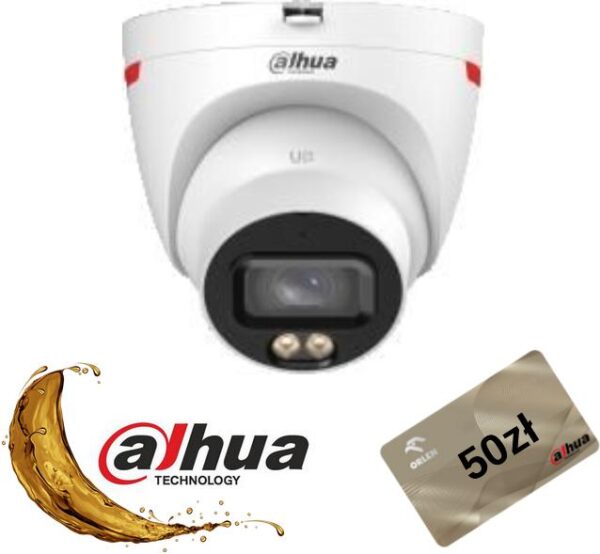 KAMERA IP DAHUA IPC-HDW2249T-S-LED-0280B-PRO + Gratis