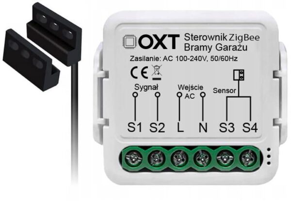 Moduł OXT z sensorem do silnika bramy garażu ZigBee TUYA