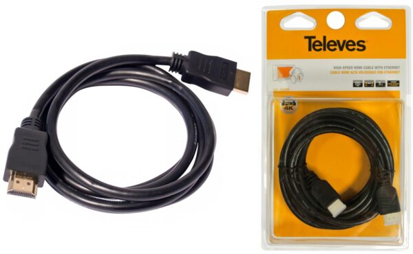 Kabel HDMI 2.0 Televes ref. 494501 1,5m 4K