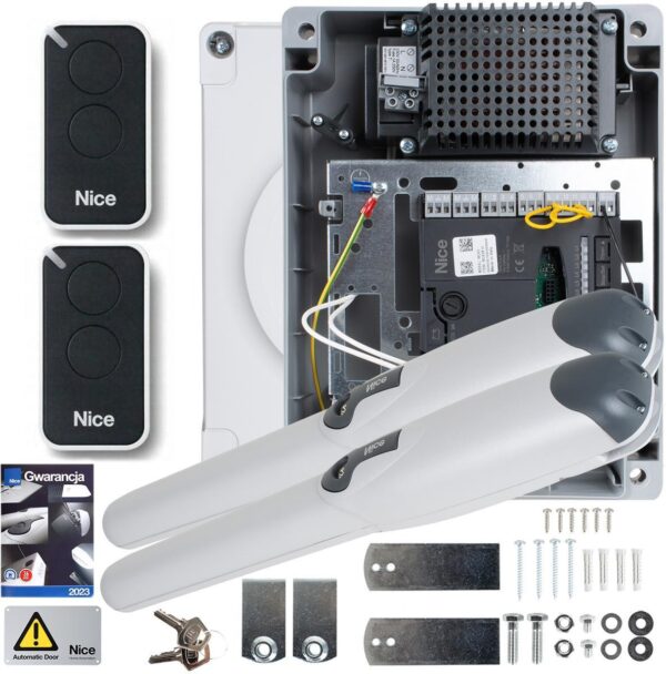 Zestaw NICE WINGO 2024 24V do bramy dwuskrzydłowej (bez fotokomórek)
