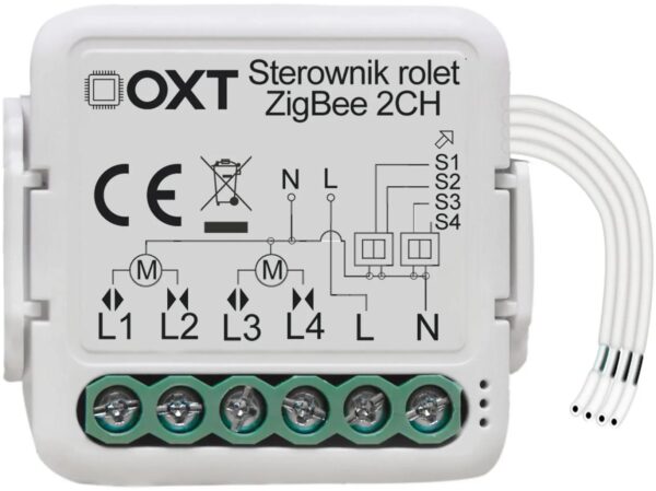 Moduł OXT mini sterownik 2 rolety ZigBee TUYA T268