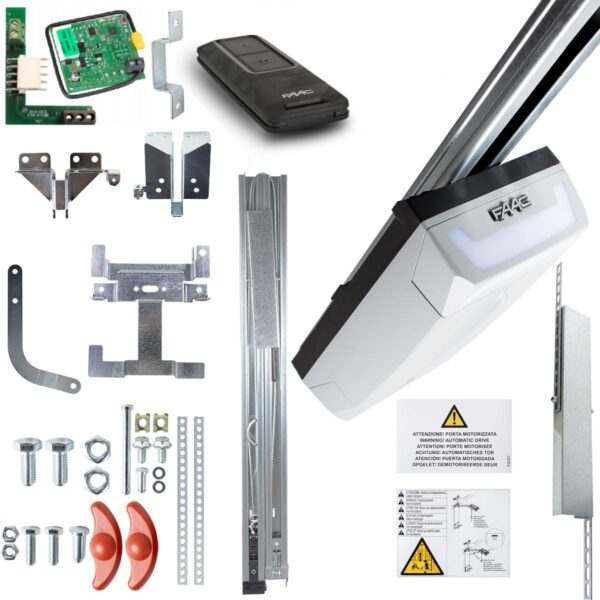 Zestaw FAAC D700HS FDS do bram garażowych z 3m szyną dwuczęściową kewlarową