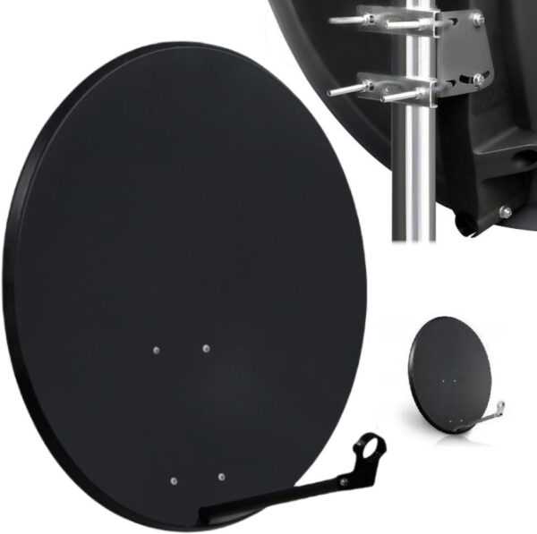 CZASZA ANTENA 80 CM CIEMNA (ASC-800M-C); 8881