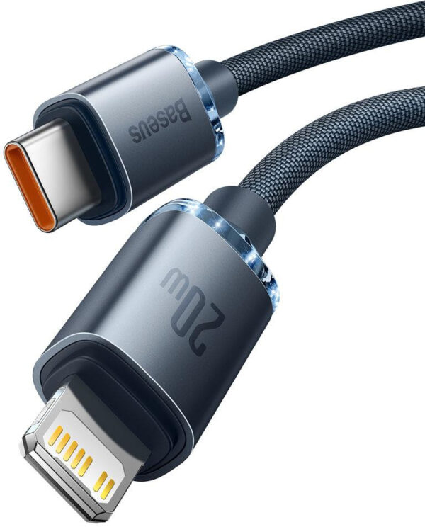KABEL USB-C / Lightning iPhone Baseus Crystal CAJY000201 1.2m 20W OPLOT PREMIUM