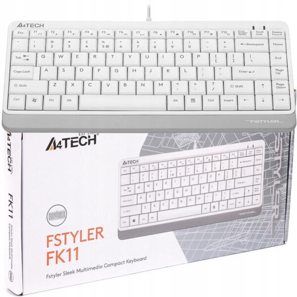 Klawiatura komputerowa A4tech FStyler FK11 biały