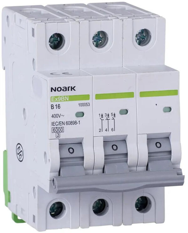 WYŁĄCZNIK NADPRĄDOWY 6 KA, B, 25A, 3P, Ex9BN 3P B25 Noark 100055