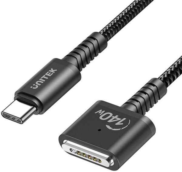 Unitek Kabel zasilający USB-C - MagSafe 3 140W 1 m