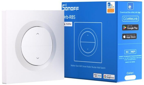 Smart Przełącznik ścienny do rolet SONOFF MINI-RBS-E Matter
