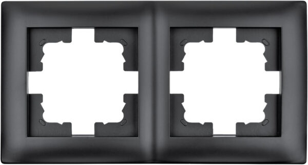 Ramka podwójna czarna LC-48C