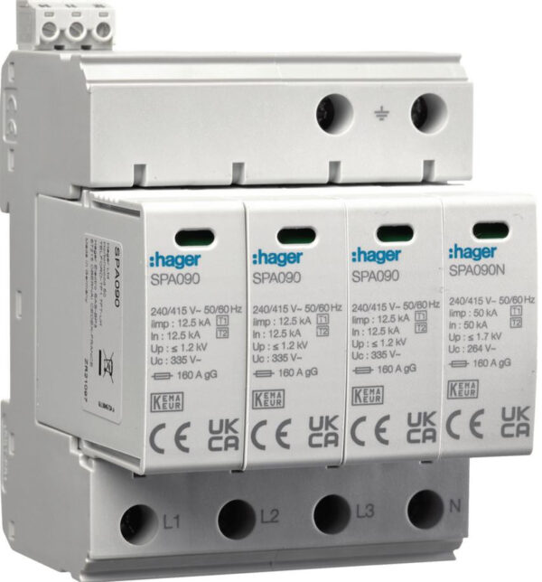 HAGER SPD Ogr. przepięć T1+T2 MOV 4P SPA931