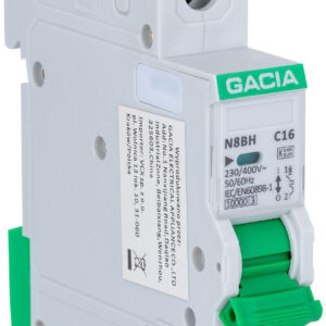 Wyłącznik nadprądowy GACIA N8BH 10KA C 1P 25A