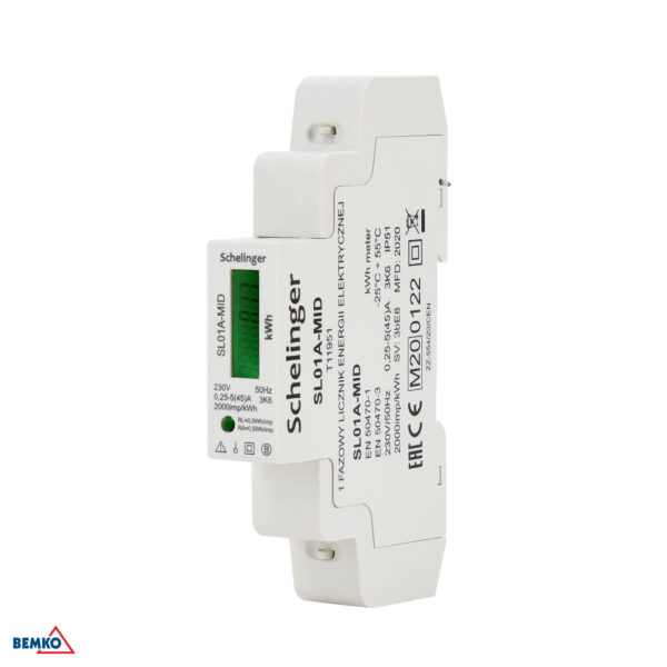 Licznik energii 1 fazowy MID SCHELINGER 45A
