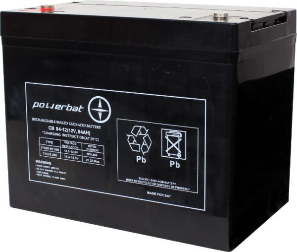 Akumulator AGM Powerbat 12V 84Ah