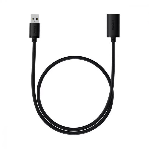 Przedłużacz kabel USB 2.0 1.5m Baseus AirJoy Series - czarny 146053 - 6932172629878