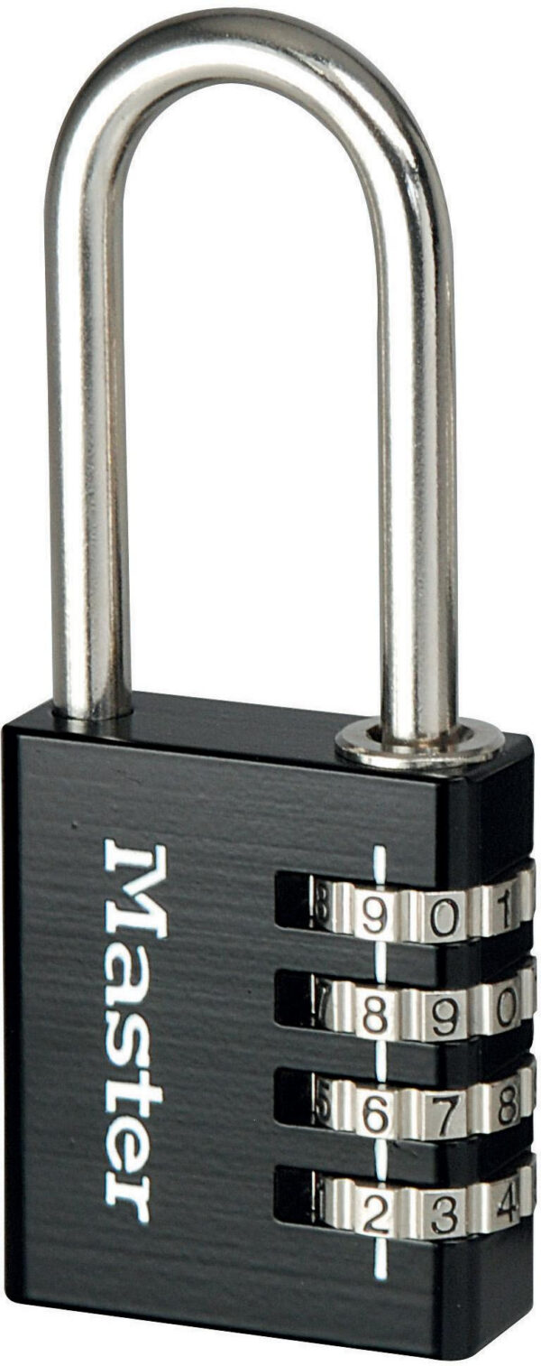 Kłódka z szyfrem długa Master Lock 7640EURDBLKLH
