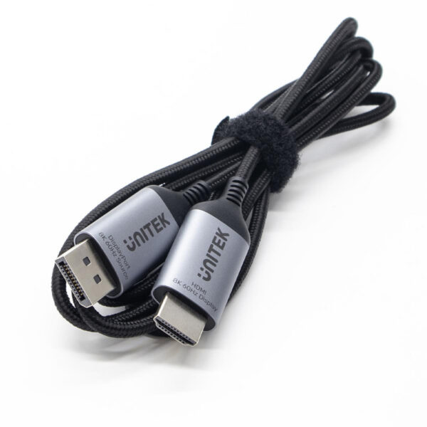 Kabel DisplayPort Unitek 1.4 do HDMI 2.1, 8K, 1,8m