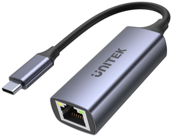 Unitek Adapter USB-C - RJ45 1Gbit LAN, PD 100W