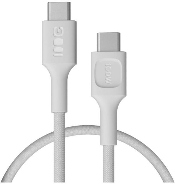 KABEL USB-C / USB-C Greencell PowerStream 30cm PD 100W biały w oplocie
