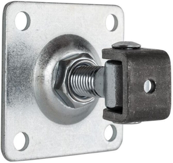 Zawias PSG 61.018 z szyldem 80x80x3mm - gwint M16 (regulowany)