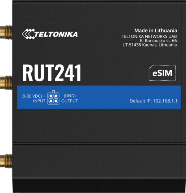 Teltonika RUT241 router przemysłowy 4G / LTE (RUT241010000)