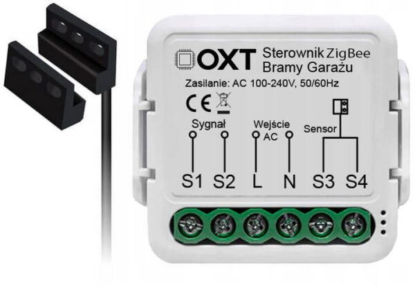 Moduł OXT z sensorem do silnika bramy garażu ZigBee TUYA T250G