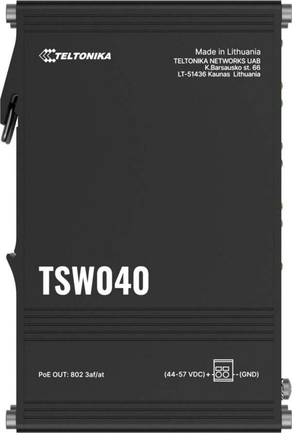 Teltonika TSW040 switch przemysłowy PoE (TSW04000000)