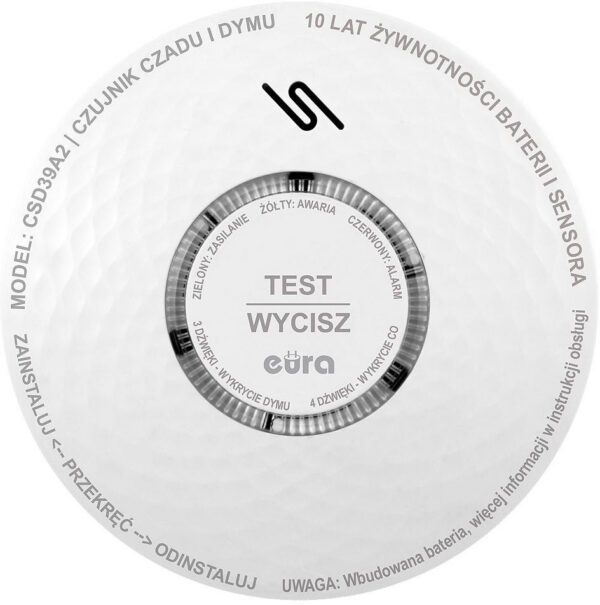Czujnik czadu i dymu EURA CSD-39A2