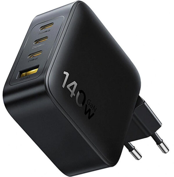 Ładowarka sieciowa Baseus EnerFill FH11 GaN 140 W 3x USB-C 1x USB-A PD 3.0 QC 4.0+ + kabel
